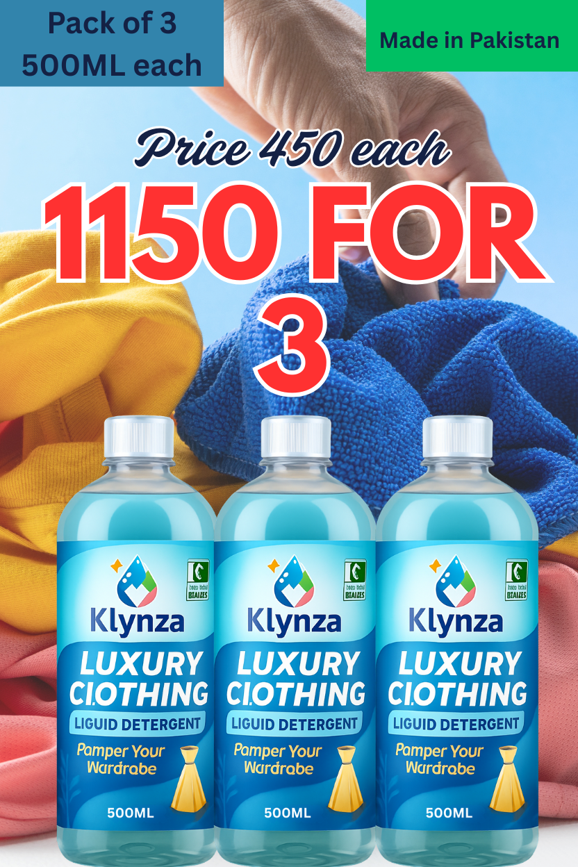 RS 1150 Pack of 3 Luxury Clothing Liquid Wash