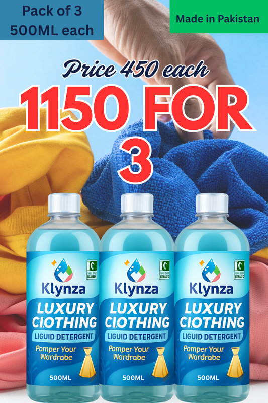 RS 1150 Pack of 3 Luxury Clothing Liquid Wash